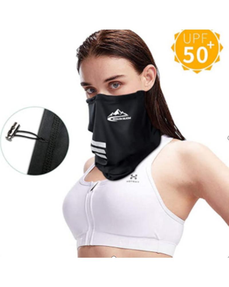 

Multifunctional Face Mask Anti Dust Wind UV Sun Neck Headwear Motorcycle, Black
