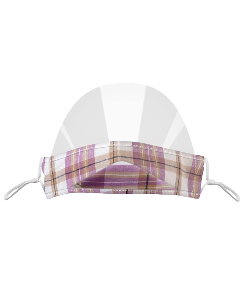

Grid Visible Anti-fog Face Mask, Purple