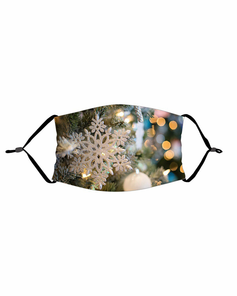 

Christmas PM 2.5 Earloop Face Mask With Fliter For Adults, Style3