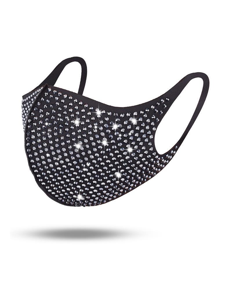 

Studded Breathable Face Mask, Silver