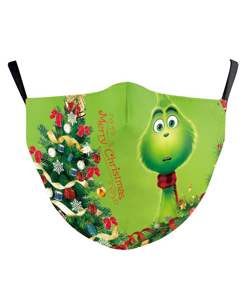 

Christmas Cartoon Print PM2.5 Filter Breathable Face Mask, Style5