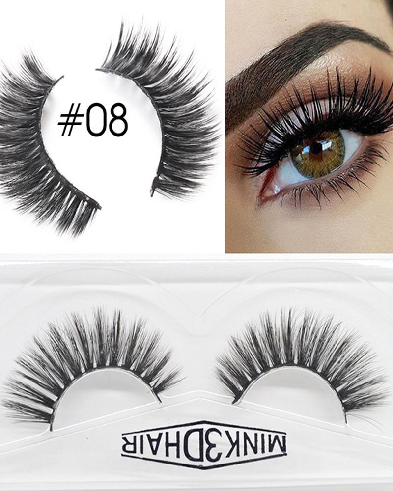 

1 Pair Volume Curly False Eyelashes, Style8