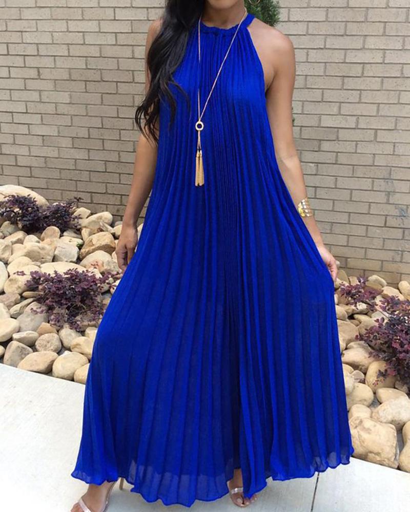 summer halter neck maxi dress