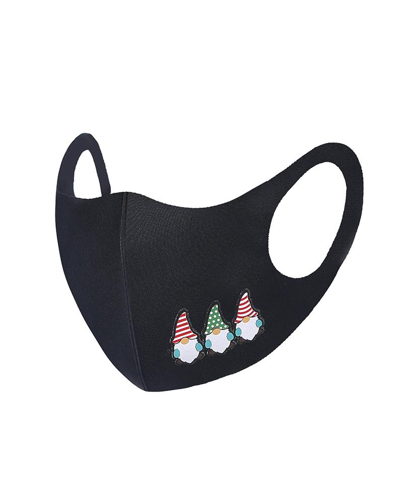 

Christmas Mixed Print Breathable Face Mask, Style2