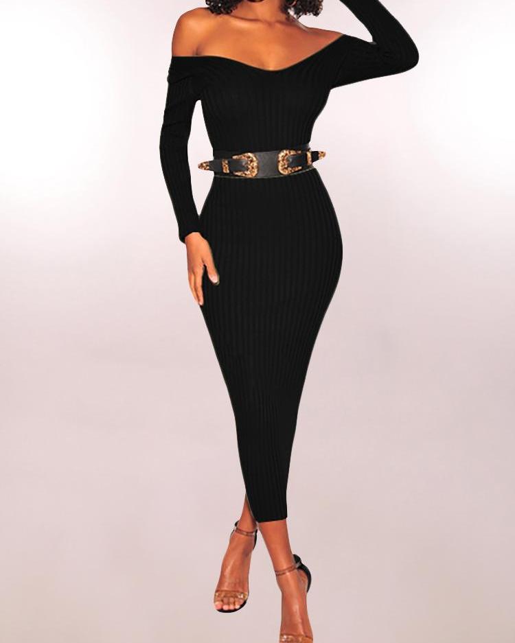 long sleeve pencil dress