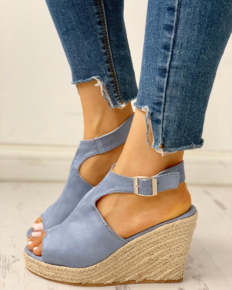peep toe slingback espadrille platform sandals