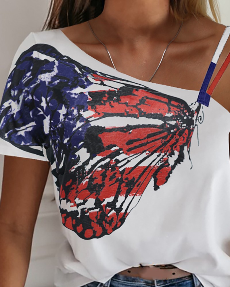 one shoulder casual t shirt dress