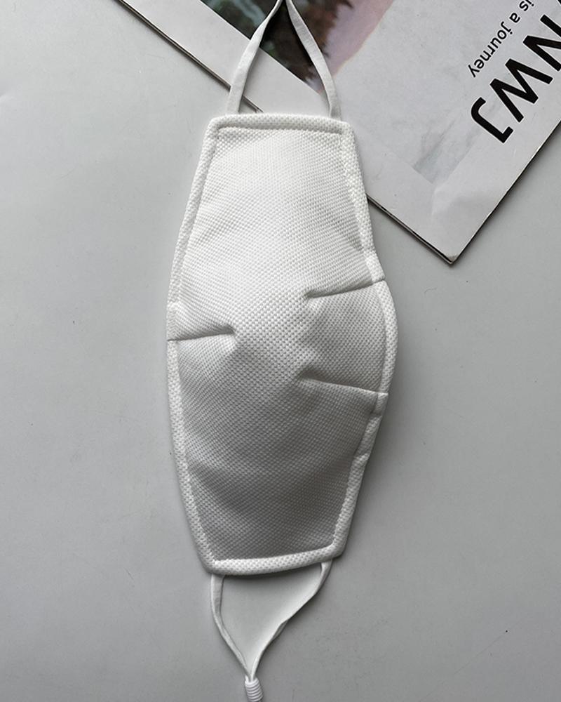 

Plain PM2.5 Filter Face Mask, White