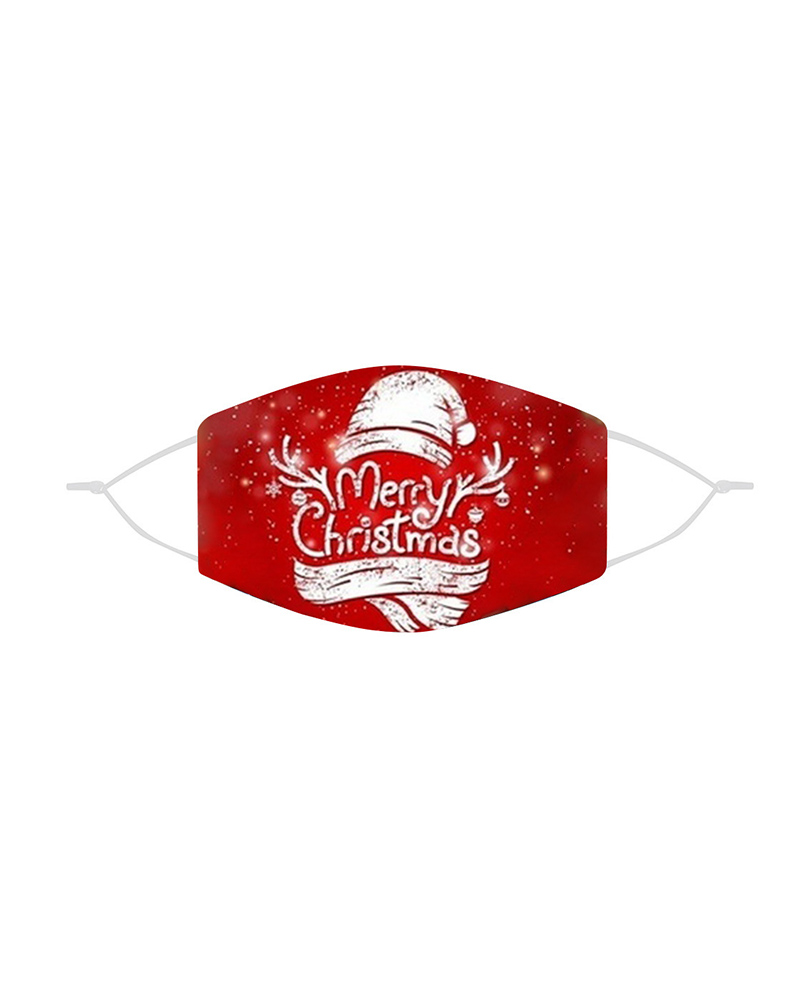 

Christmas Mixed Print Breathable Face Mask, Style9