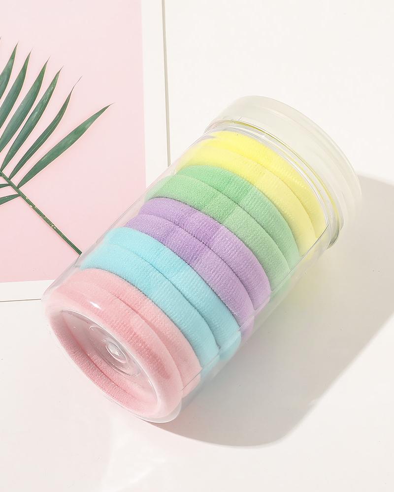 

10PCS/Set Multicolor Elastic Hair Tie Set, Style7