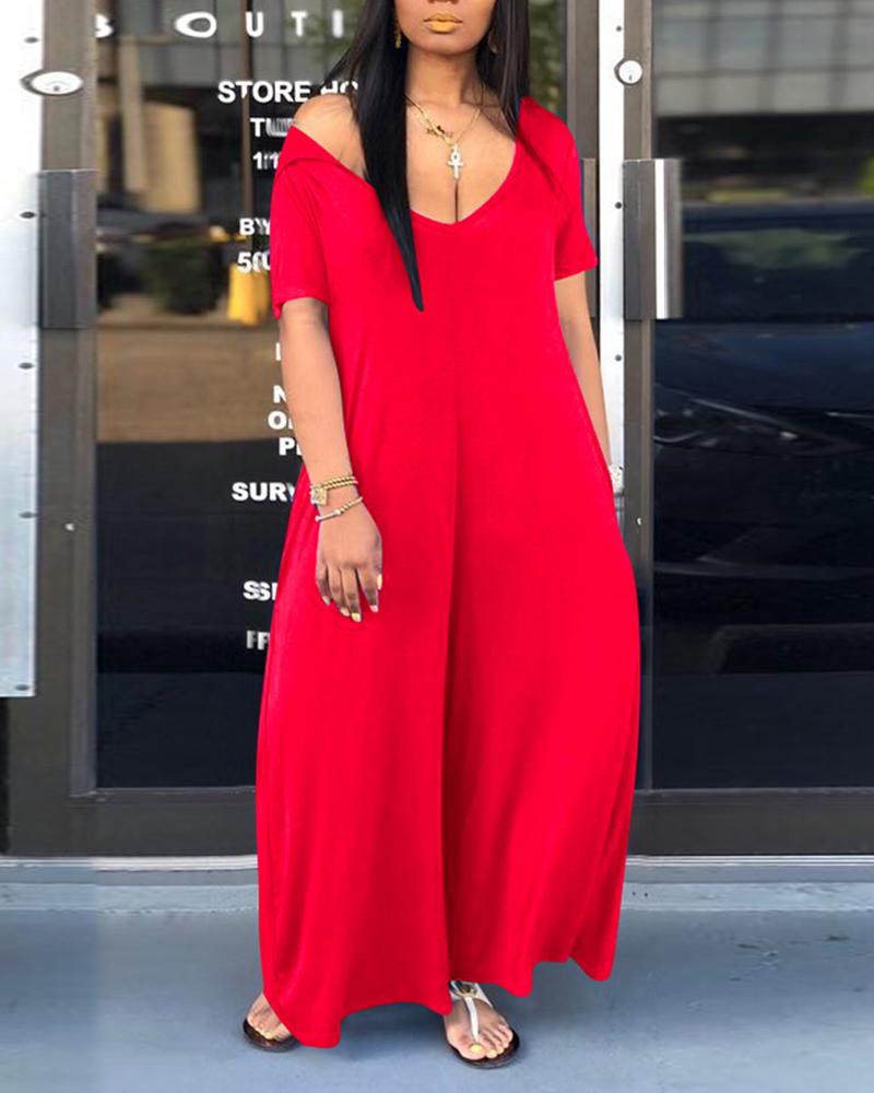 short sleeve wide leg jumpsuit