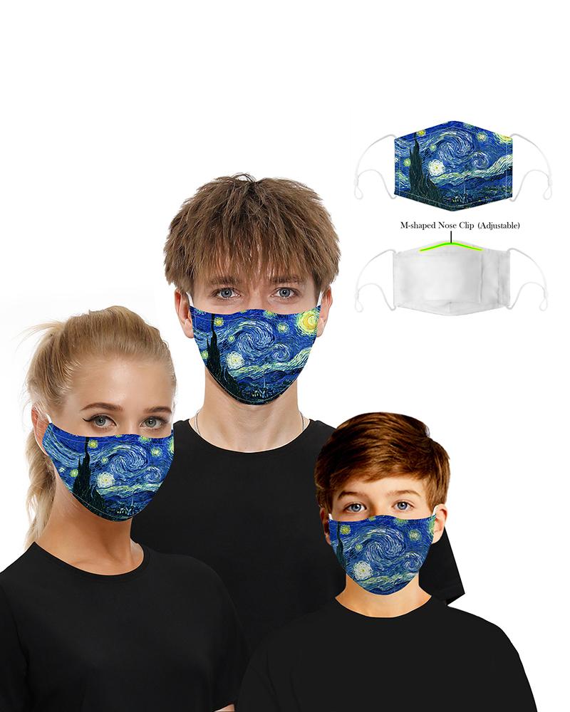 

Print Breathable Mouth Mask Washable And Reusable, Style1