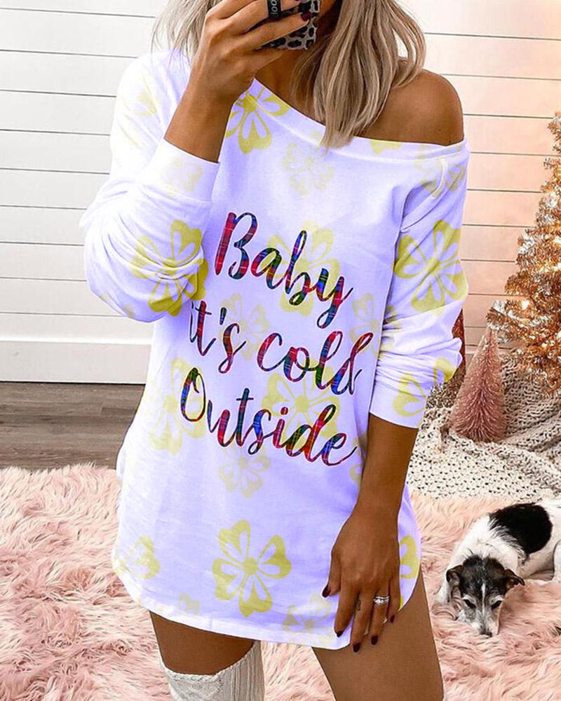

Tie Dye Long Sleeve Loose Print Sweatshirts, Purple