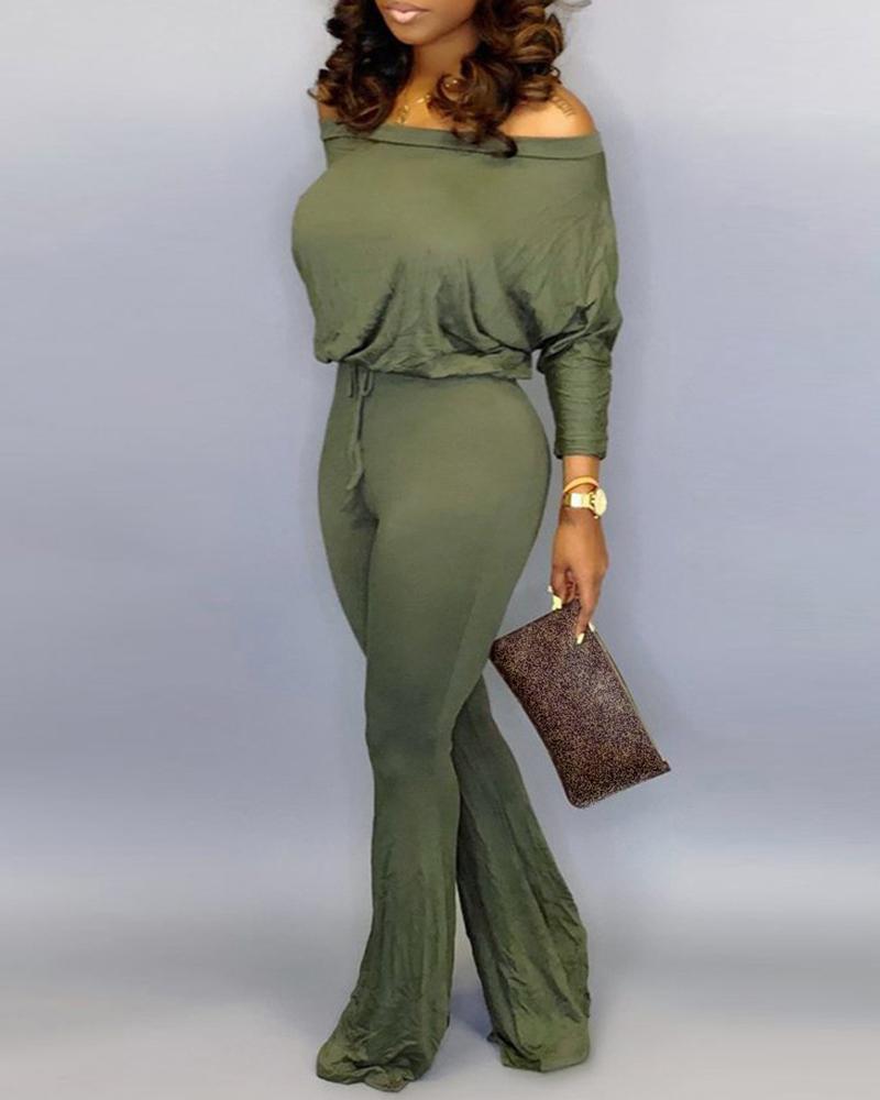 batwing sleeve jumpsuit