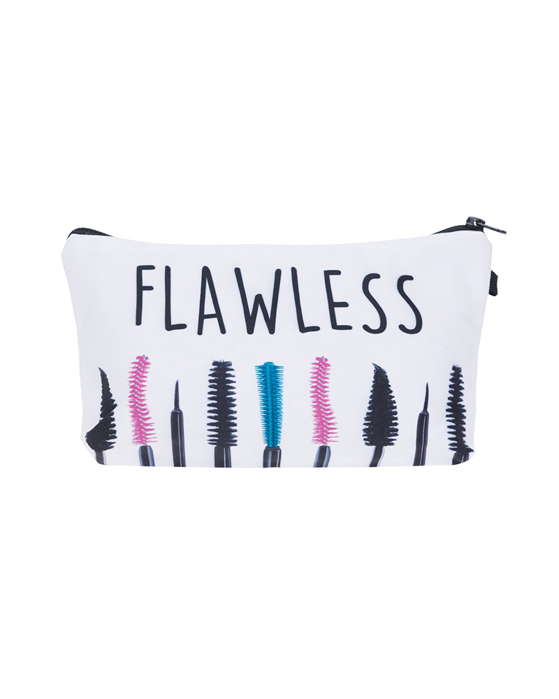 

Eyelash Letter Print Makeup Bag, Style2