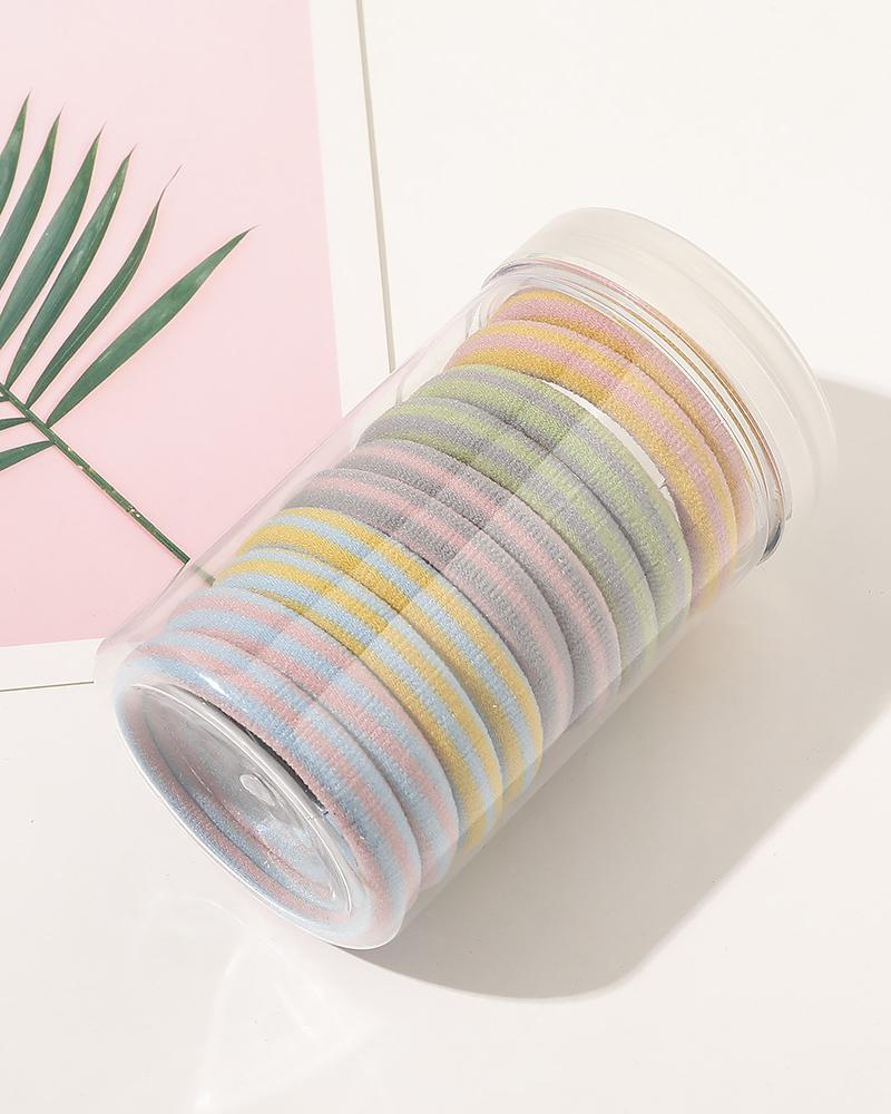 

10PCS/Set Multicolor Elastic Hair Tie Set, Style4