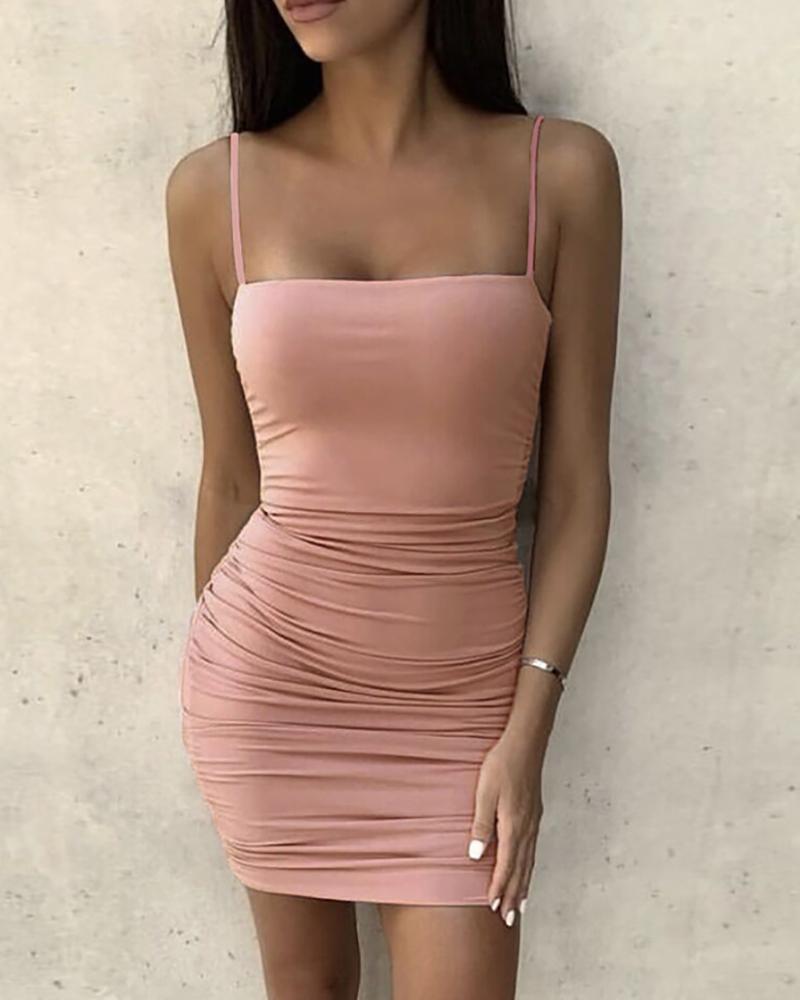 bodycon scrunch dress