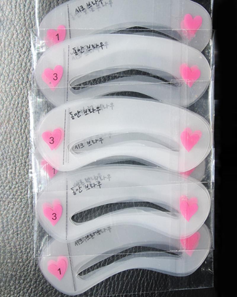 

Eyebrow Shaping Stencil Kits, White