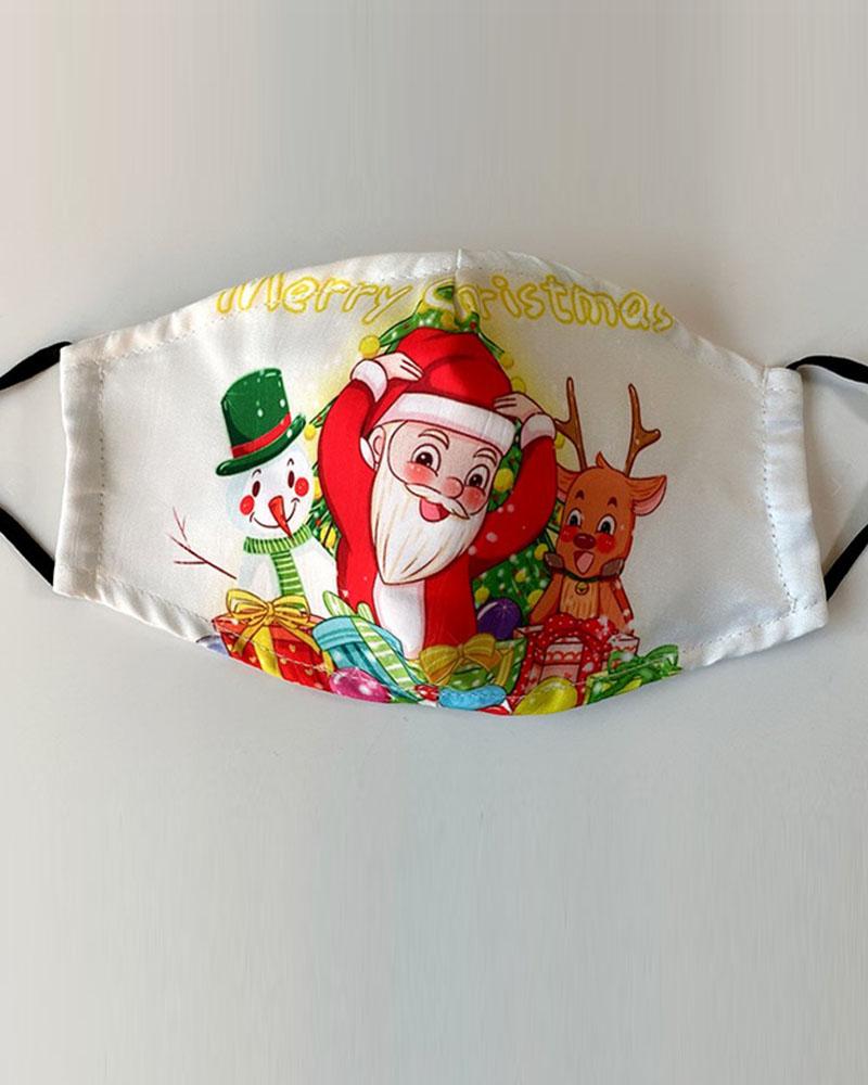 

Christmas Mixed Print Breathable Face Mask, Style6