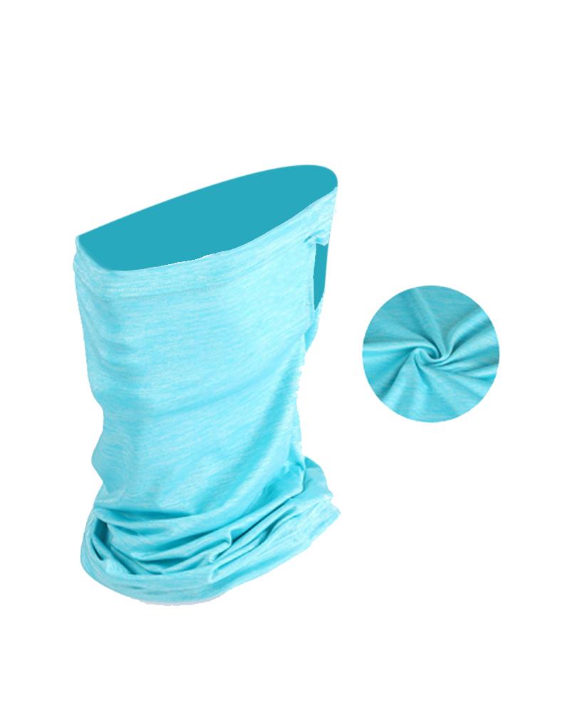 

Solid Breathable Face Bandana Magic Scarf Headwrap Balaclava, Light blue