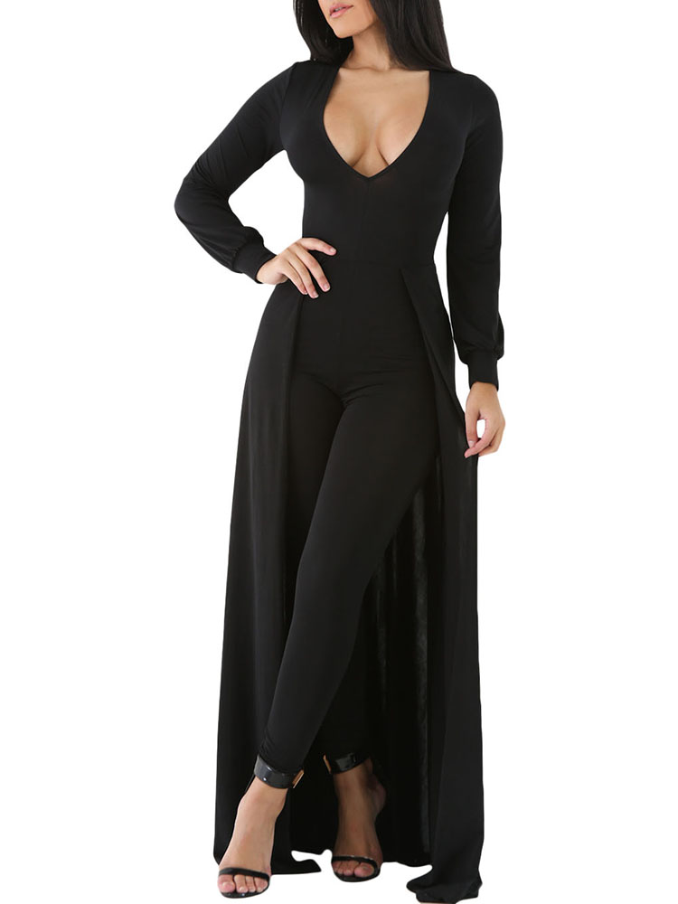 plus size romper with maxi skirt overlay