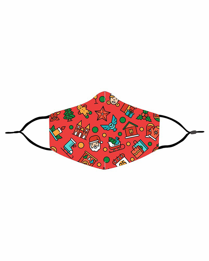 

Christmas Print Valve PM 2.5 Face Mask With Filter For Adult, Style9