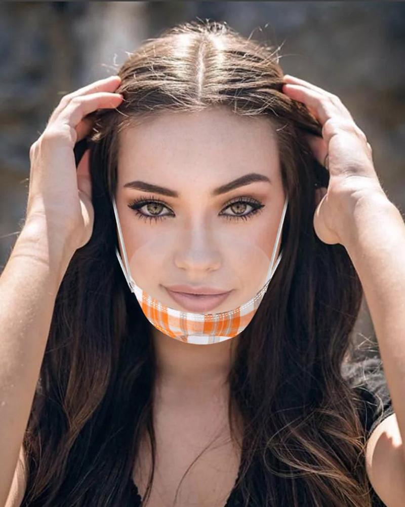 

Grid Visible Anti-fog Face Mask, Orange