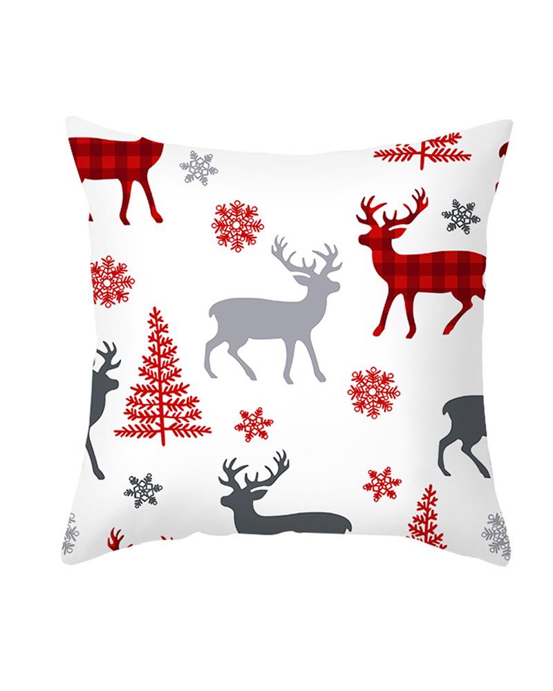 

Christmas Print Cushion Cover Without Filter, Style7