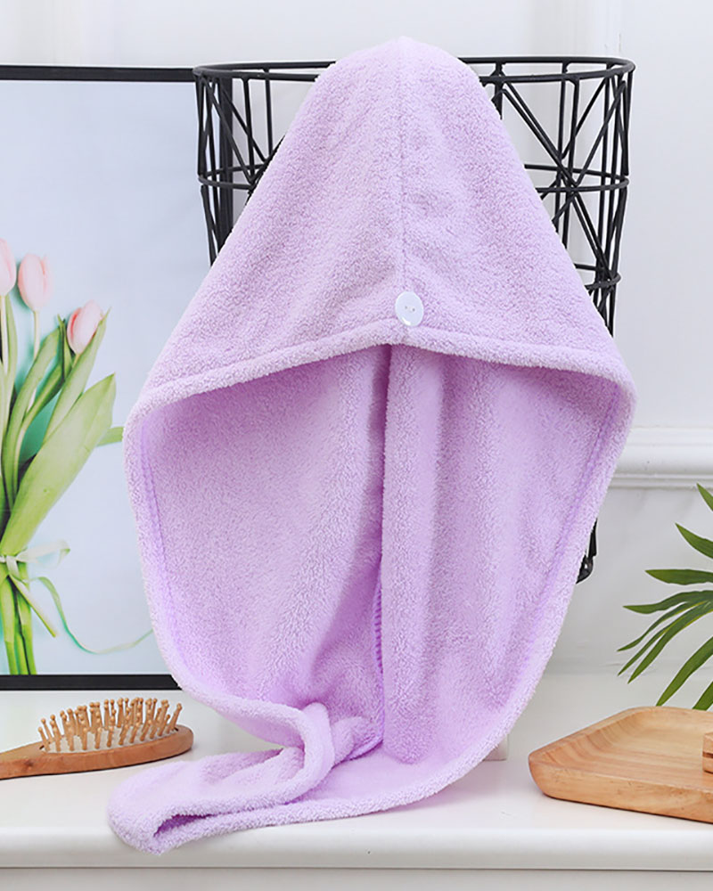 

Quick Magic Hair Dry Hat, Light purple