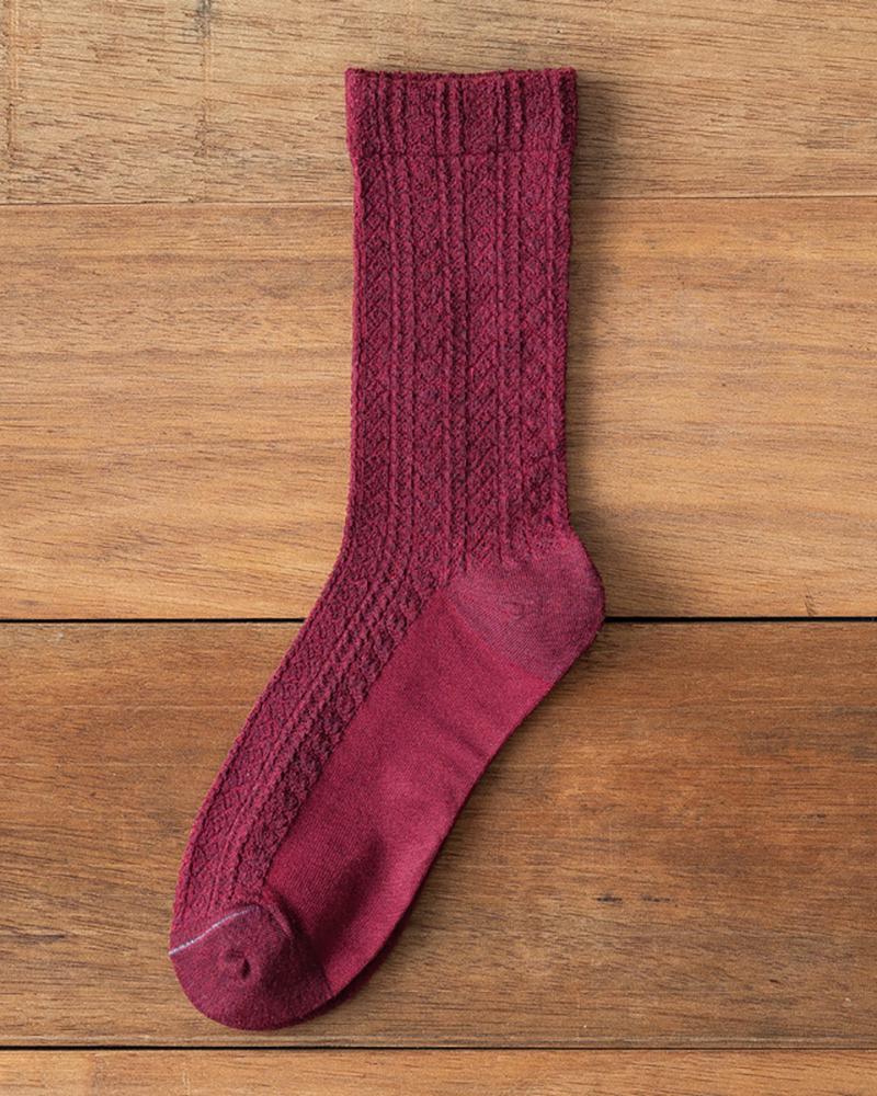 

1Pair Simple Plain Socks, Style4