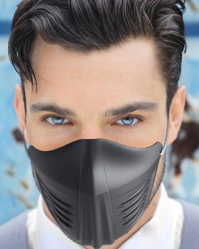 

Solid Anti-spitting Earloop Mouth mask, Black