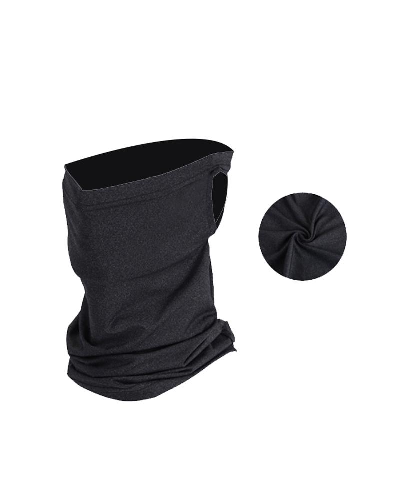 

Solid Breathable Face Bandana Magic Scarf Headwrap Balaclava, Dark grey