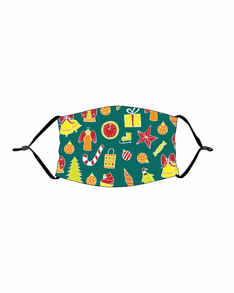 

Christmas Print PM 2.5 Face Mask For Kids, Style3