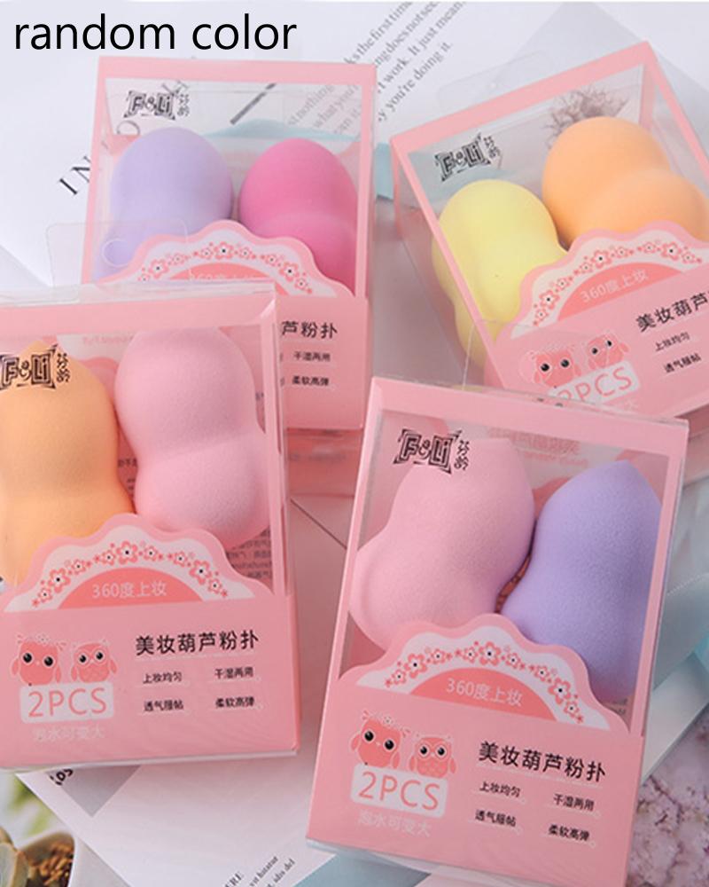 

2PCS/Set Pear Pattern Makeup Sponge(Colors Sent Randomly, Style1