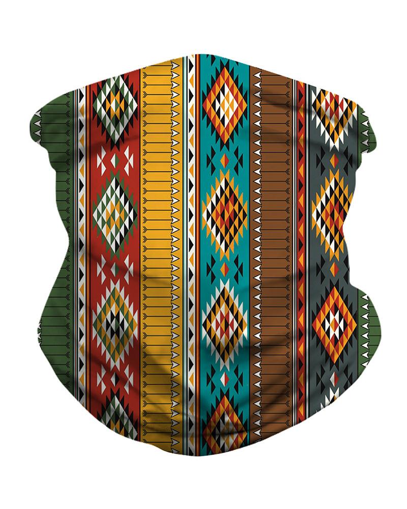 

Print Breathable Face Bandana Magic Scarf Headwrap Balaclava, Yellow