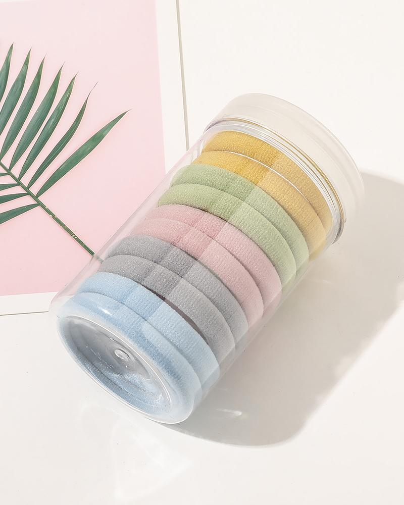

10PCS/Set Multicolor Elastic Hair Tie Set, Style3