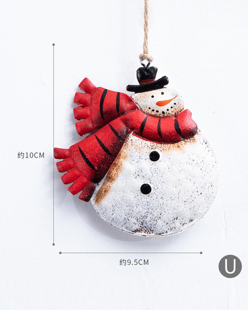 

Christmas Snowman With Scarf Ornaments, Style2