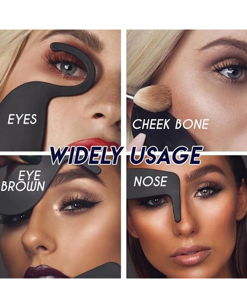

1PCS Makeup Shaping Stencil Kit, Black