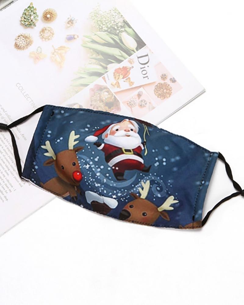 

Christmas Print PM 2.5 Breathable Face Mask, Style4