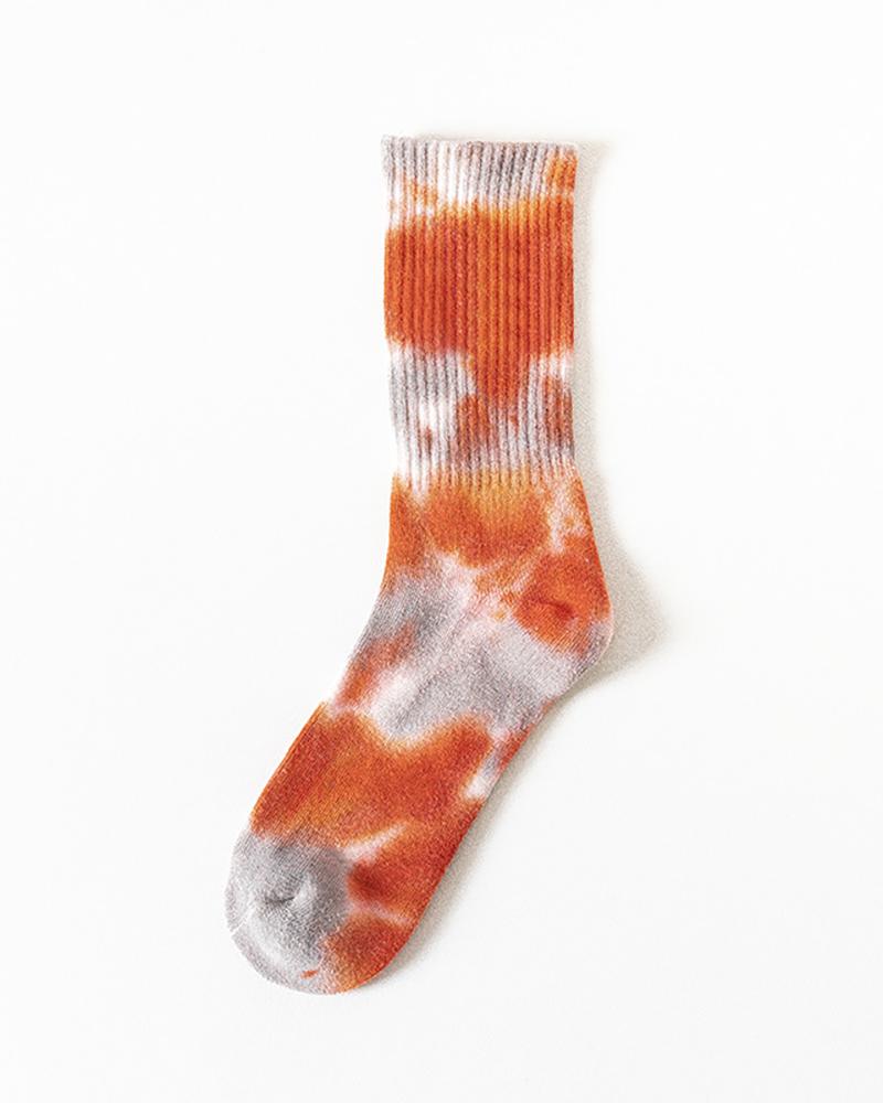 

1Pair Tie Dye Print Socks, Style14