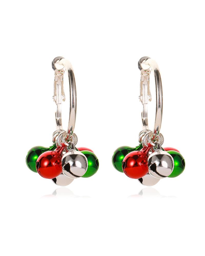 

Christmas Snowflake / Bell / Cactus Pattern Drop Earring, Style5
