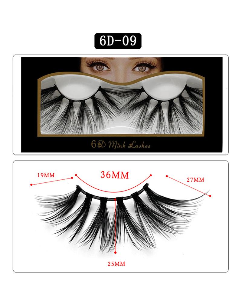 

1 Pair Volume Curly False Eyelashes, Style8