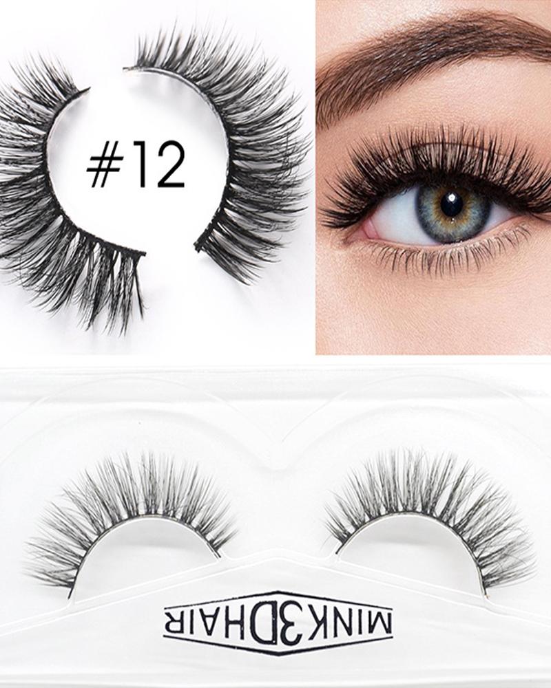 

1 Pair Volume Curly False Eyelashes, Style12