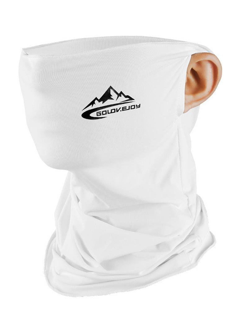 

Cooling Ear Loops Neck Gaiter Bandana Mask Face Scarf Balaclava, White