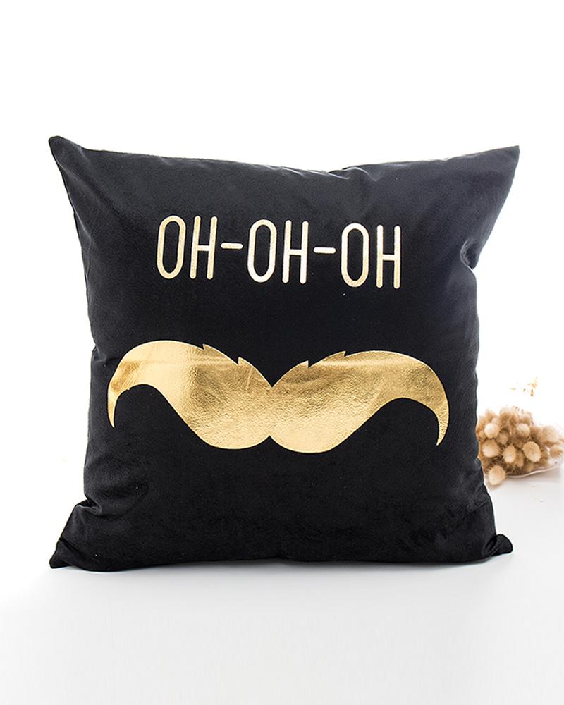 

Christmas Print Bronzing Cushion Cover Without Filter, Style2