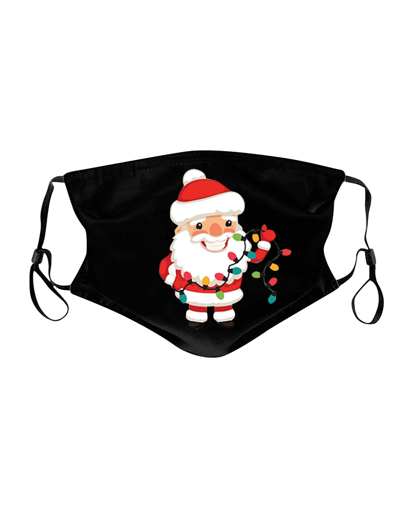 

Christmas Print Breathable Face Mask, Style7
