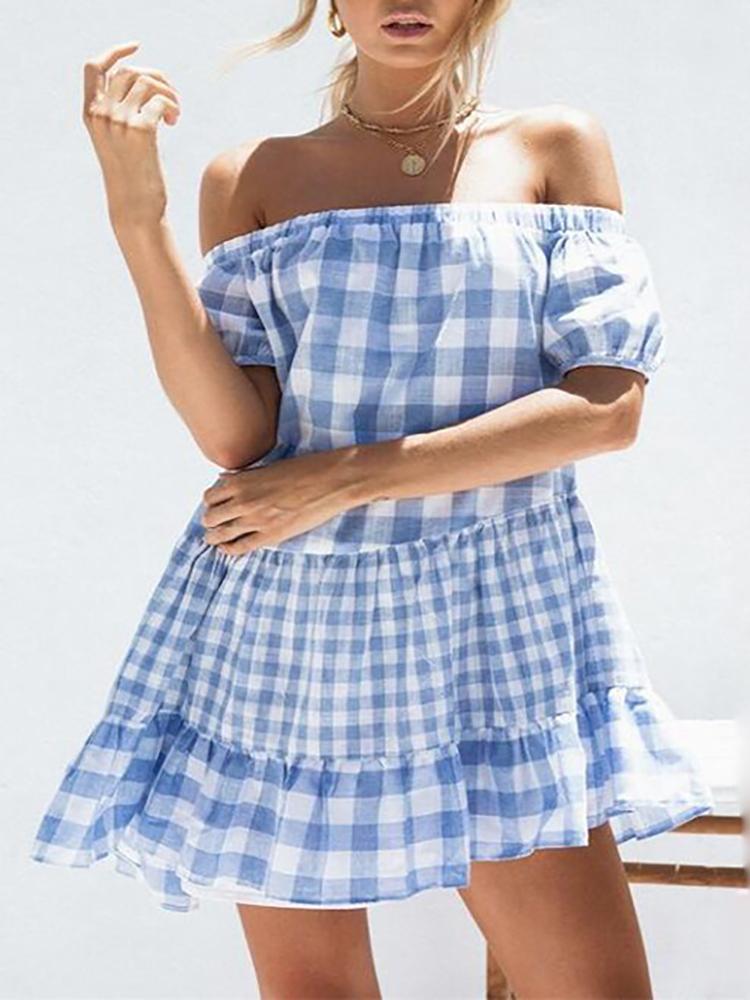 off the shoulder babydoll dress