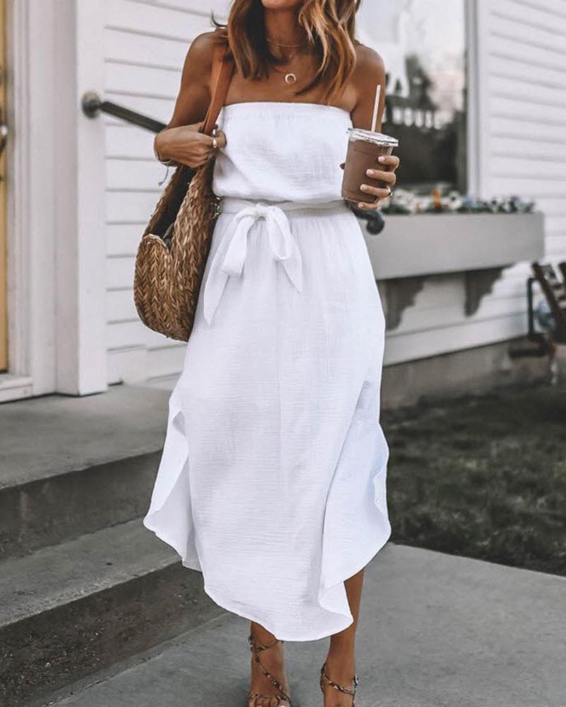 casual bandeau dress