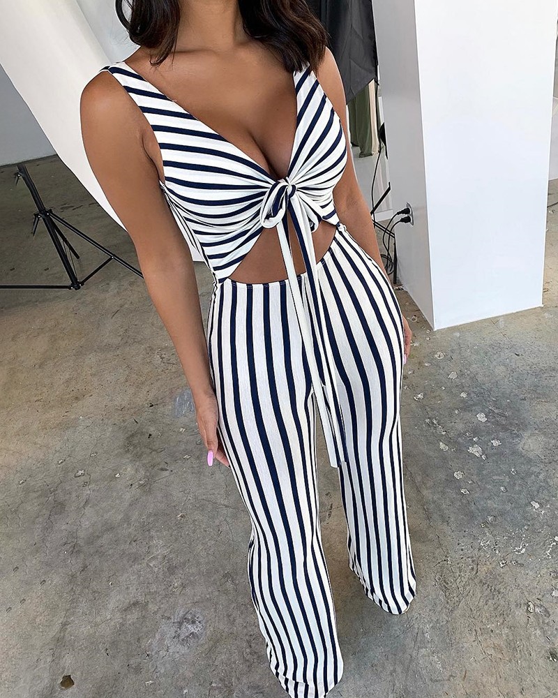 jumpsuit cut out front