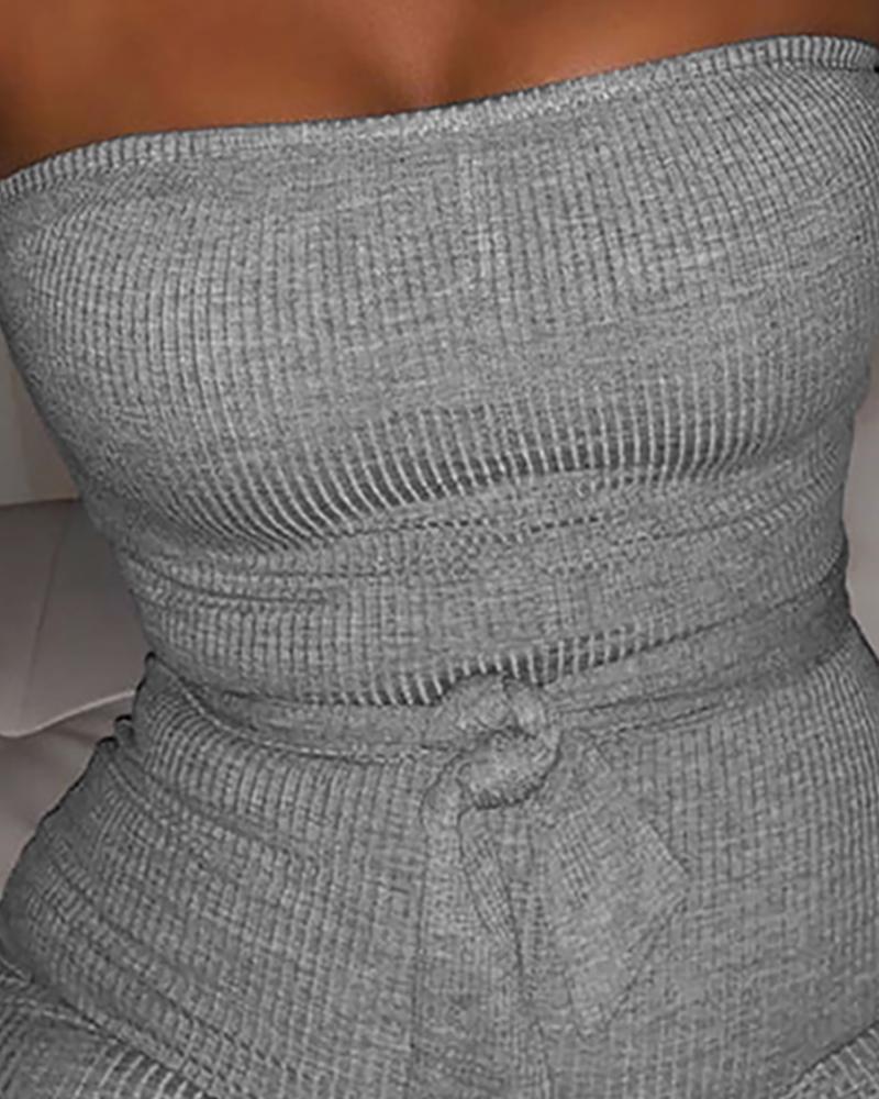 ribbed casual jumpsuit